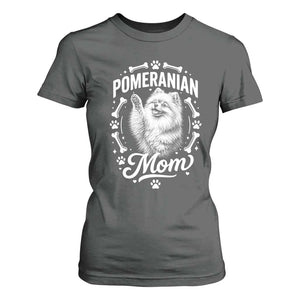 Vintage Pom Dog Mom T Shirt For Women Pomeranian Lover Gift TS12 Dark Heather Print Your Wear