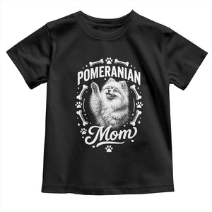 Vintage Pom Dog Mom Toddler T Shirt Pomeranian Lover Gift TS12 Black Print Your Wear