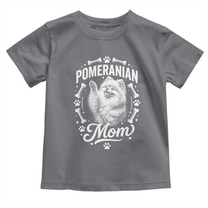 Vintage Pom Dog Mom Toddler T Shirt Pomeranian Lover Gift TS12 Charcoal Print Your Wear