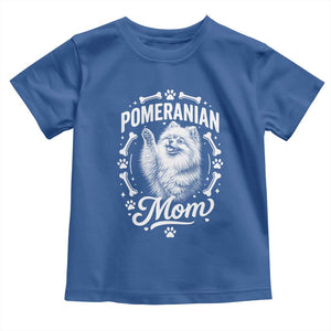 Vintage Pom Dog Mom Toddler T Shirt Pomeranian Lover Gift TS12 Royal Blue Print Your Wear