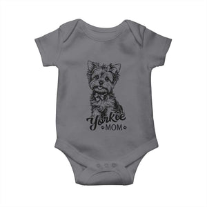 Yorkshire Terrier Mom Baby Onesie Cute Yorkie Mama Puppy Gift TS12 Charcoal Print Your Wear
