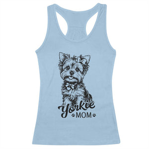 Yorkshire Terrier Mom Racerback Tank Top Cute Yorkie Mama Puppy Gift TS12 Light Blue Print Your Wear