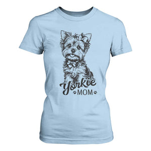 Yorkshire Terrier Mom T Shirt For Women Cute Yorkie Mama Puppy Gift TS12 Light Blue Print Your Wear
