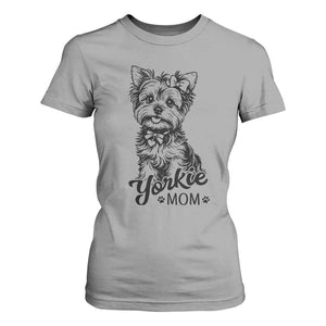 Yorkshire Terrier Mom T Shirt For Women Cute Yorkie Mama Puppy Gift TS12 Sport Gray Print Your Wear