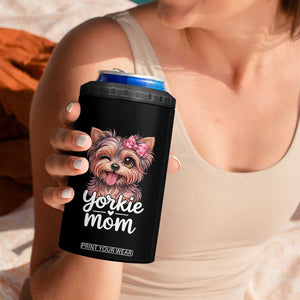 Yorkshire Terrier Dog Mom 4 in 1 Can Cooler Tumbler Cute Yorkie Puppy Gift TS12 Print Your Wear