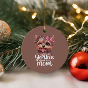 Yorkshire Terrier Dog Mom Ceramic Ornament Cute Yorkie Puppy Gift TS12 1pc Mocha Print Your Wear