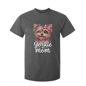 Yorkshire Terrier Dog Mom T Shirt For Kid Cute Yorkie Puppy Gift TS12 Dark Heather Print Your Wear
