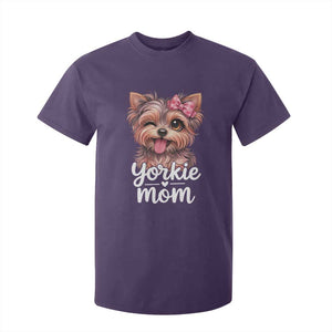 Yorkshire Terrier Dog Mom T Shirt For Kid Cute Yorkie Puppy Gift TS12 Purple Print Your Wear