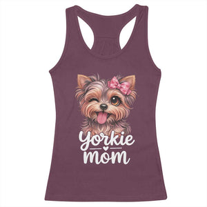 Yorkshire Terrier Dog Mom Racerback Tank Top Cute Yorkie Puppy Gift TS12 Maroon Print Your Wear