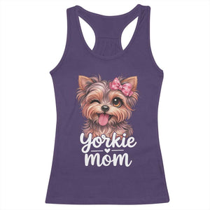 Yorkshire Terrier Dog Mom Racerback Tank Top Cute Yorkie Puppy Gift TS12 Purple Print Your Wear