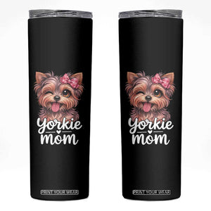 Yorkshire Terrier Dog Mom Skinny Tumbler Cute Yorkie Puppy Gift TS12 Black Print Your Wear