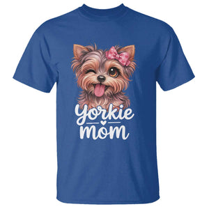 Yorkshire Terrier Dog Mom T Shirt Cute Yorkie Puppy Gift TS12 Royal Blue Print Your Wear