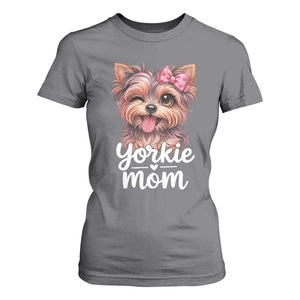 Yorkshire Terrier Dog Mom T Shirt For Women Cute Yorkie Puppy Gift TS12 Charcoal Print Your Wear