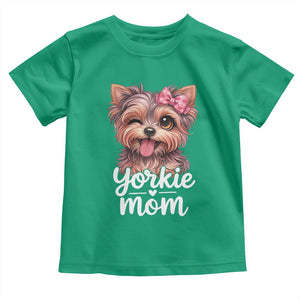 Yorkshire Terrier Dog Mom Toddler T Shirt Cute Yorkie Puppy Gift TS12 Irish Green Print Your Wear
