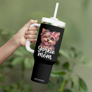 Yorkshire Terrier Dog Mom Tumbler With Handle Cute Yorkie Puppy Gift TS12 Print Your Wear