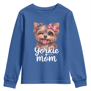 Yorkshire Terrier Dog Mom Youth Sweatshirt Cute Yorkie Puppy Gift