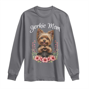 Cute Yorkie Mama Long Sleeve Shirt Yorkshire Terrier Dog Lover