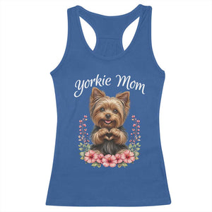 Cute Yorkie Mama Racerback Tank Top Yorkshire Terrier Dog Lover TS12 Royal Blue Print Your Wear