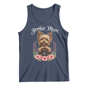 Cute Yorkie Mama Tank Top Yorkshire Terrier Dog Lover TS12 Navy Print Your Wear