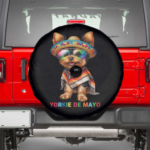 Yorkie De Mayo Spare Tire Cover Cinco De Mayo Dog Lover TS12 Black Print Your Wear