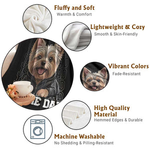 Proud Yorkshire Terrier Dad Throw Blanket Fathers Day Dog Lover Gift TS12 Print Your Wear