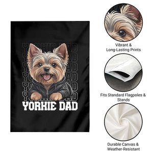 Proud Yorkshire Terrier Dad Garden Flag Fathers Day Dog Lover Gift TS12 Print Your Wear