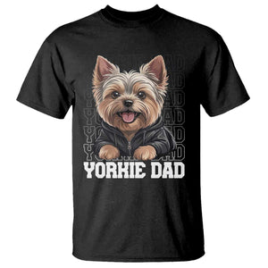 Proud Yorkshire Terrier Dad T Shirt Fathers Day Dog Lover Gift TS12 Black Print Your Wear