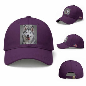 Funny Siberian Husky Meme Baseball Cap My Name Is Stop That TS12 Baseball Cap Universal Fit Purple Print Your Wear