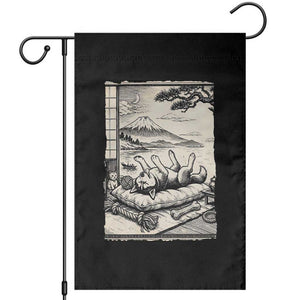 Vintage Japanese Ukiyoe Siberian Husky Garden Flag Cute Sleeping Animal Gift TS12 Black Print Your Wear