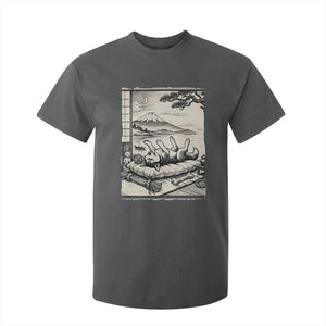 Vintage Japanese Ukiyoe Siberian Husky T Shirt For Kid Cute Sleeping Animal Gift TS12 Dark Heather Print Your Wear
