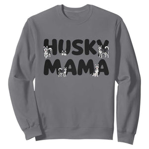 Proud Husky Mama Sweatshirt Siberian Husky Mothers Day Gift TS12 Charcoal Print Your Wear