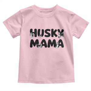 Proud Husky Mama Toddler T Shirt Siberian Husky Mothers Day Gift TS12 Light Pink Print Your Wear