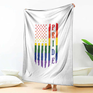 Pride Month Rainbow Flag Graphic Throw Blanket Lesbian Gay LGBT America Flag TS12 Print Your Wear