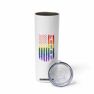 Pride Month Rainbow Flag Graphic Skinny Tumbler Lesbian Gay LGBT America Flag TS12 Print Your Wear