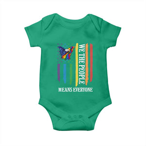 Patriotic Rainbow Pride American Eagle Baby Onesie We The People LGBT Pride TS12 Irish Green Print Your Wear