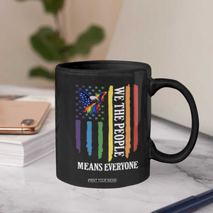 Patriotic Rainbow Pride American Eagle Coffee Mug We The People LGBT Pride TS12 Print Your Wear