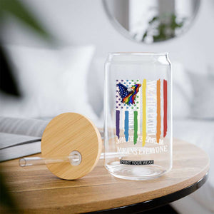 Patriotic Rainbow Pride American Eagle Glass Can We The People LGBT Pride TS12 Print Your Wear