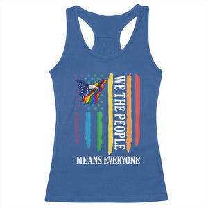 Patriotic Rainbow Pride American Eagle Racerback Tank Top We The People LGBT Pride TS12 Royal Blue Print Your Wear