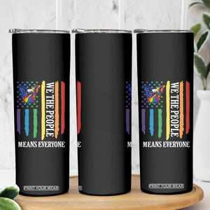 Patriotic Rainbow Pride American Eagle Skinny Tumbler We The People LGBT Pride TS12 Print Your Wear