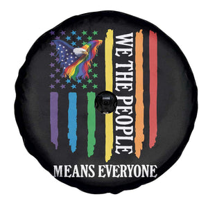 Patriotic Rainbow Pride American Eagle Spare Tire Cover We The People LGBT Pride TS12 Print Your Wear