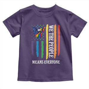 Patriotic Rainbow Pride American Eagle Toddler T Shirt We The People LGBT Pride TS12 Purple Print Your Wear