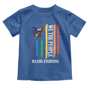 Patriotic Rainbow Pride American Eagle Toddler T Shirt We The People LGBT Pride TS12 Royal Blue Print Your Wear