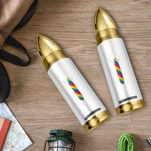 Funny Rainbow Striped Necktie Bullet Tumbler LGBT Pride Support Graphic TS12 Print Your Wear