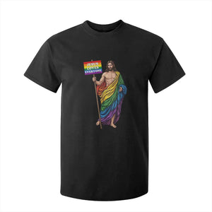Christian LGBTQ Support T Shirt For Kid Jesus Loves Everyone