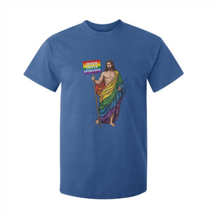 Christian LGBTQ Support T Shirt For Kid Jesus Loves Everyone