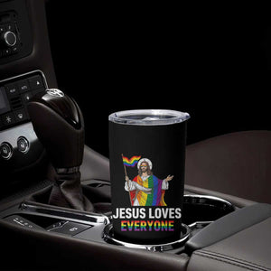Funny Rainbow Jesus Loves Everyone Tumbler Cup Religious LGBTQ Support TS12 Print Your Wear