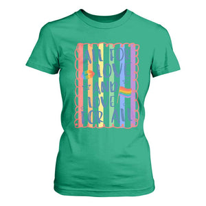 All For Love And Love For All T Shirt For Women Pride Month LGBT Support TS12 Irish Green Print Your Wear