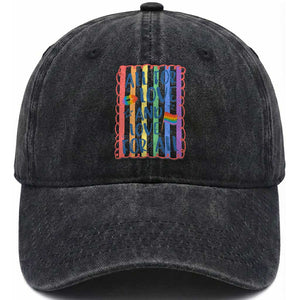All For Love And Love For All Washed Cotton Baseball Cap Pride Month LGBT Support TS12 Print Your Wear