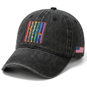 All For Love And Love For All Washed Cotton Baseball Cap Pride Month LGBT Support TS12 Print Your Wear