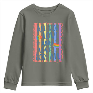 All For Love And Love For All Youth Sweatshirt Pride Month LGBT Support